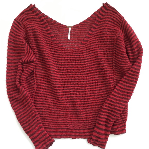 Free People Sweater Bumblebee Red Size S - Picture 5 of 9